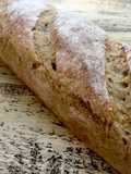 Quick-to-Make No Knead French Style Bread with Oat & Lentil Flour