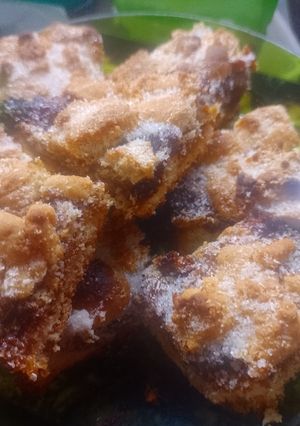 Una foto de Tarta fácil de dulce de leche y coco (sin manteca)