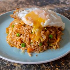 A picture of Kimchi fried rice.