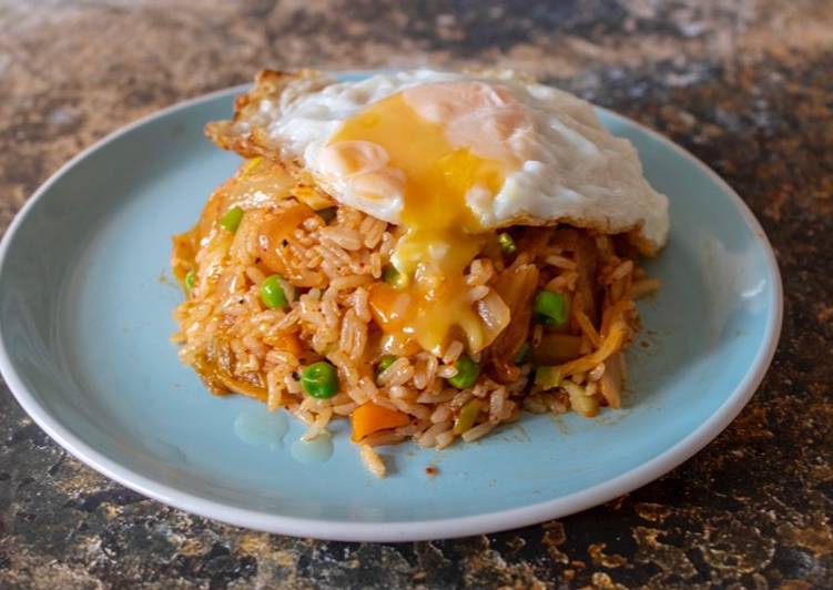 Easiest Way to Prepare Super Quick Homemade Kimchi fried rice