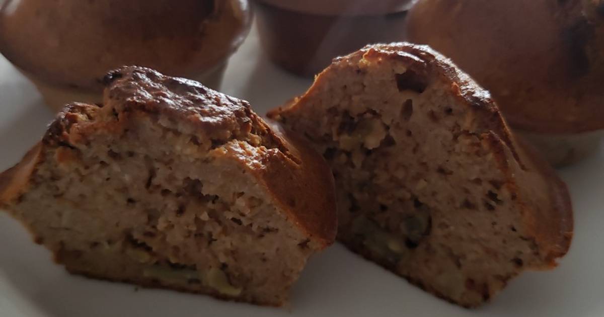 Muffins de banana y nueces low carb Receta de SIL s🌞l Cookpad