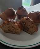 Muffins de banana y nueces low carb
