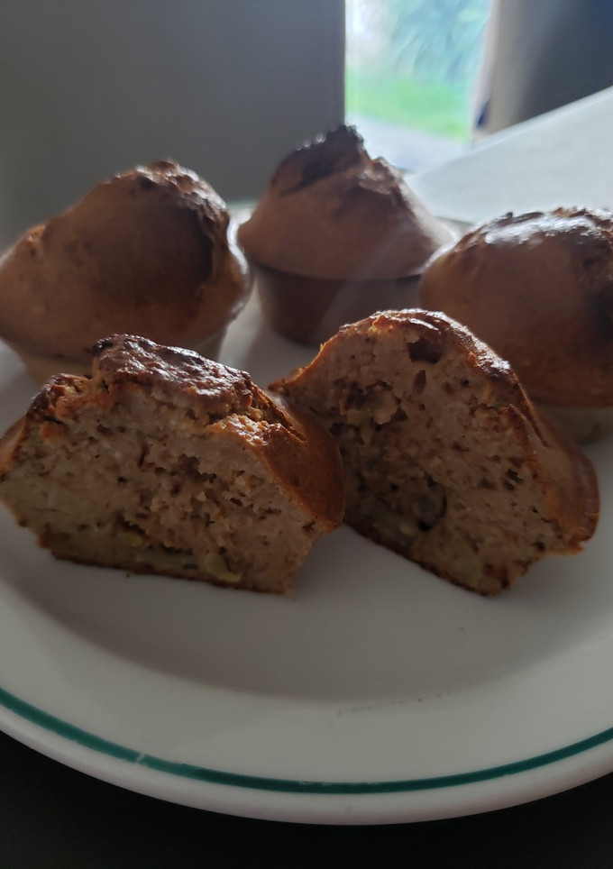 Una foto de Muffins de banana y nueces low carb