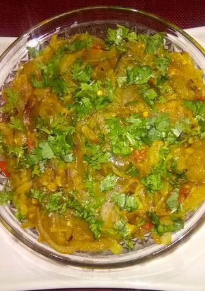 A picture of Baigan bharta.