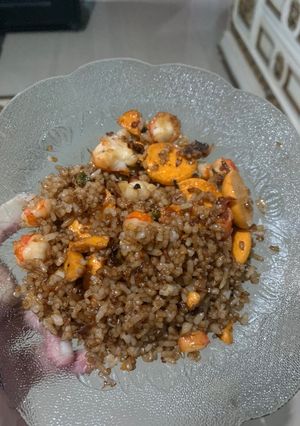Foto resep Nasi goreng udang simpel