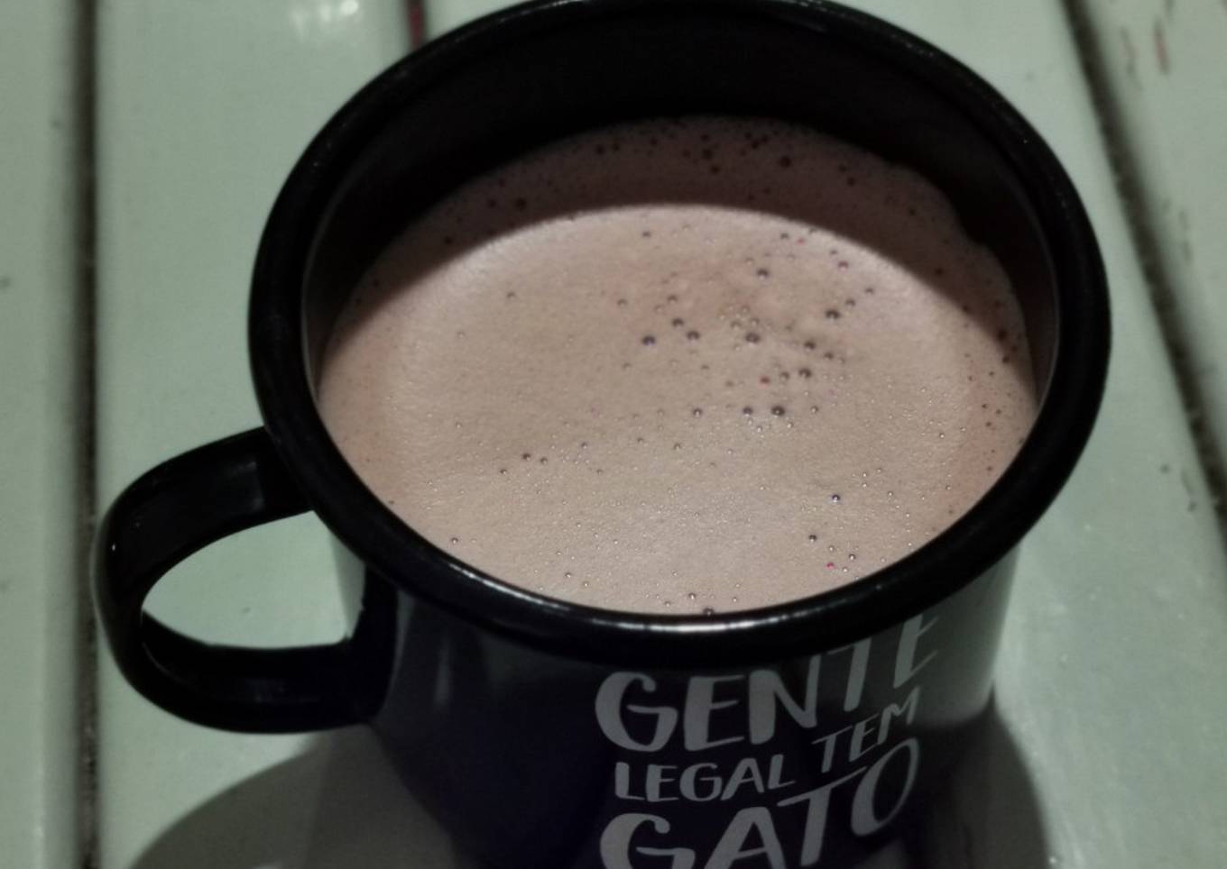 Chocolate caliente con avellana