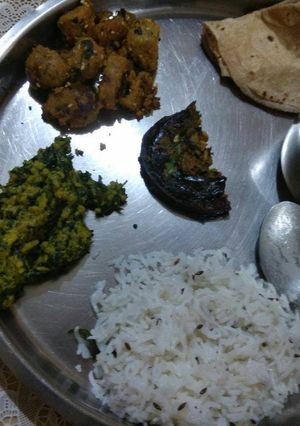 A picture of Lunch thali.