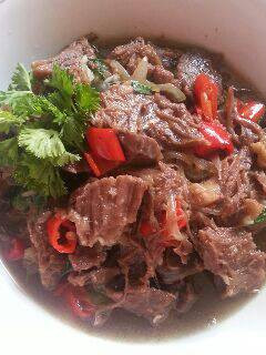 Foto resep daging suwir paprika