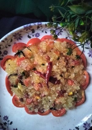 A picture of Sabudana pulao.