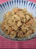Japanese mixed rice with kelp and soybeans
