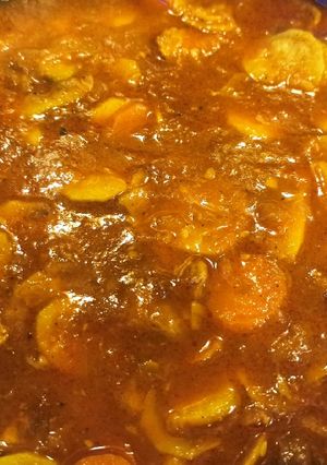 عکسی از دستور خورشت کدو هویج