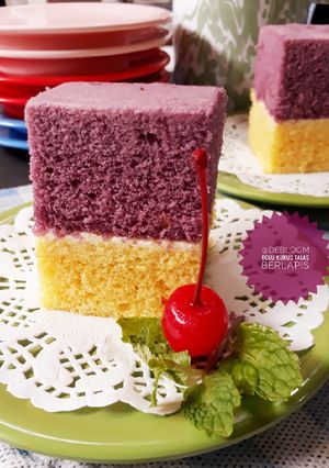Foto resep 374. Bolu Kukus Talas Berlapis