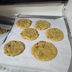 A picture of Salty and sweet Chocolate chip cookies.