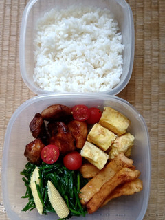 醬燒雞胸肉便當 的食譜成品照片