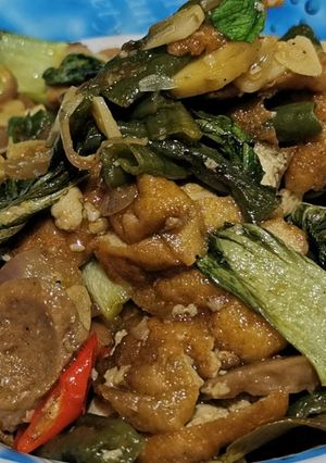 Foto resep Oseng Tahu Baso Sayur Saos Tiram ala Subi 😍