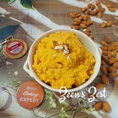 A picture of Badam Halwa.
