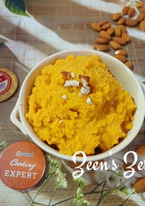 A picture of Badam Halwa.