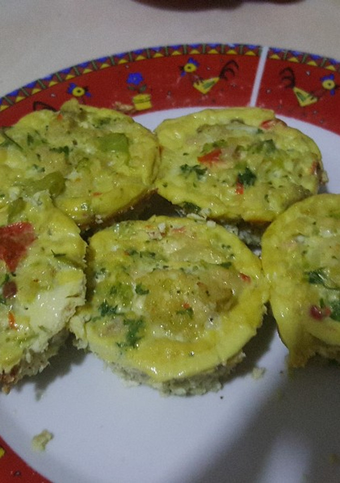 Una foto de Muffin de brócoli y coliflor