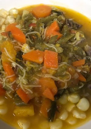 Una foto de Sopa o Puchero Peruano