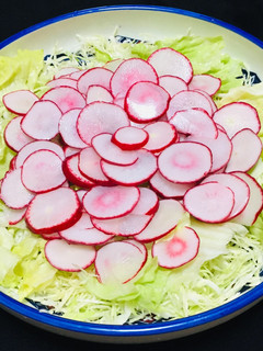Una foto de Ensalada de Rabanito con Lechuga y Repollo! 🥗
