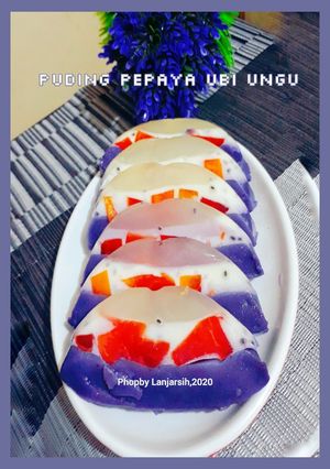 Foto resep Puding Pepaya Ubi Ungu