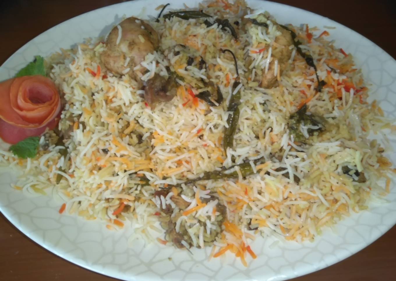 Hyderabadi kachay gosht ki biryani