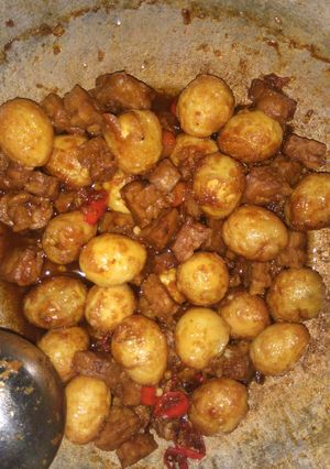 Foto resep Telor puyuh + tempe kecap sederhana