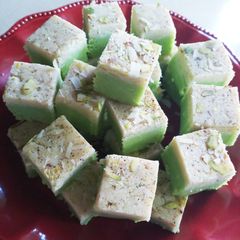 Paneer Pista Barfi A picture of Paneer Pista Barfi.