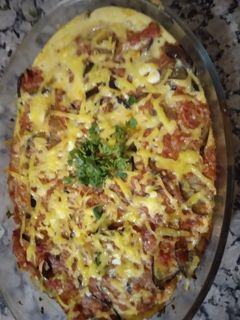 صورة لوصفة غراتان البطاطا والباذنجان