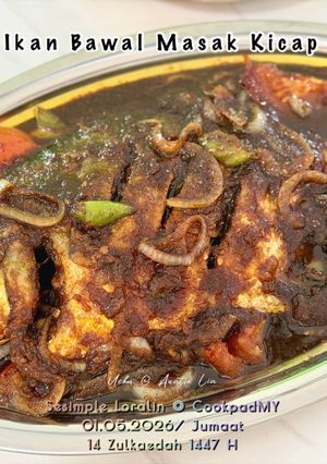 Gambar Ikan Bawal Masak Kicap