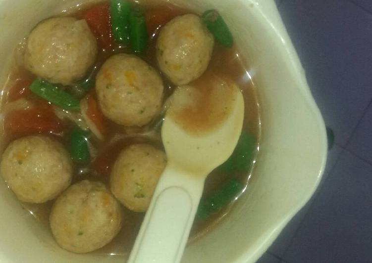 Resep: Di RumahSup Bola-bola Daging Mpasi 10m+
