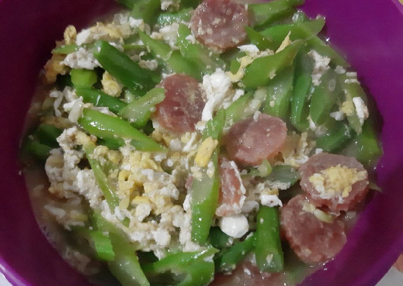 Buncis telur lapchiong