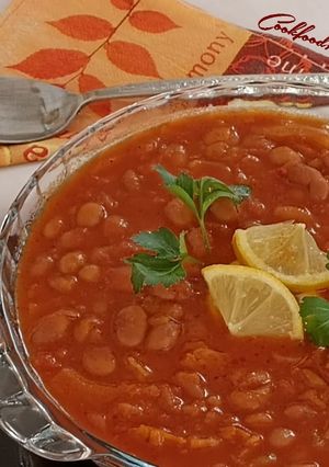 عکسی از دستور خوراک لوبیا چیتی با کلم