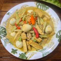 A picture of Sayur Labu Tahu Telur Puyuh.