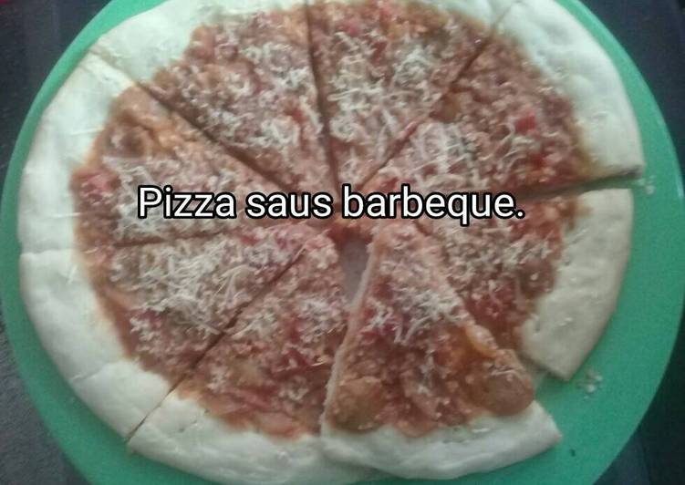 Resep Pizza saus barbeque Anti Gagal