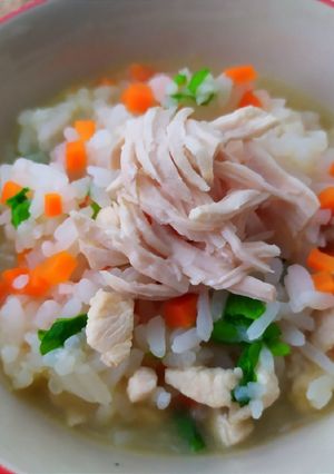 รูปของ ข้าวต้มอกไก่ฉีก