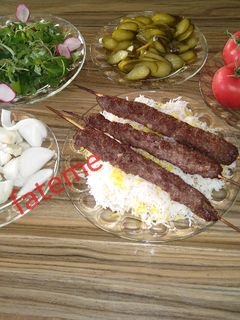عکسی از دستور کباب کوبیده فوری