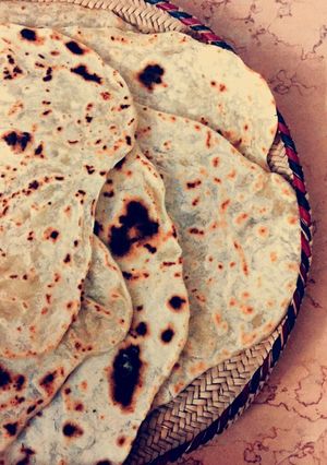 صورة لوصفة خبز الصاج
