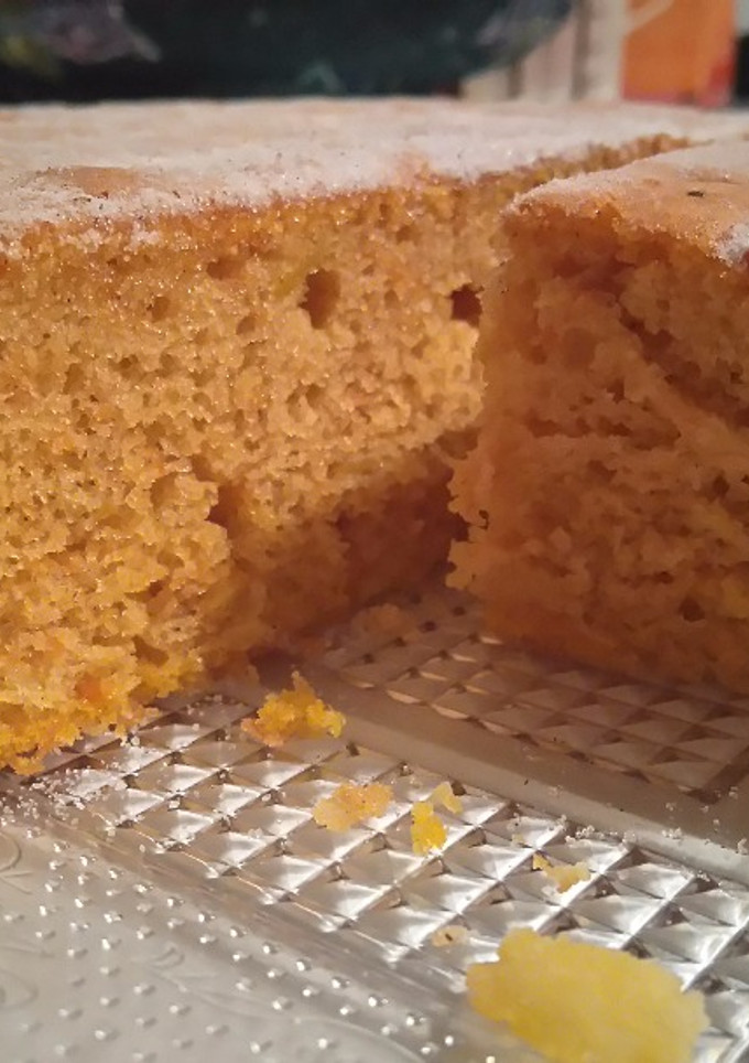 Una foto de Bizcocho esponjoso de calabaza