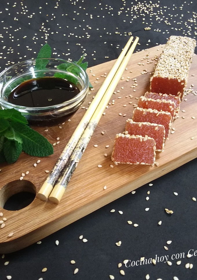 Una foto de Trampantojo de Tataki de atún