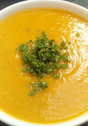 Una foto de Crema de auyama