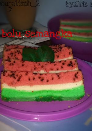 Foto resep Bolu semangka(oven)