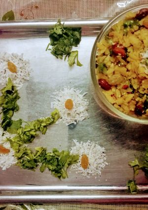 A picture of Tamarind Poha.