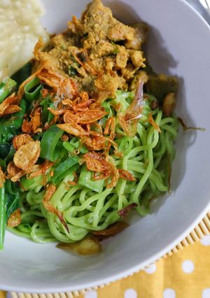 Foto resep Mie Ayam Hijau/Ijo Homemade
