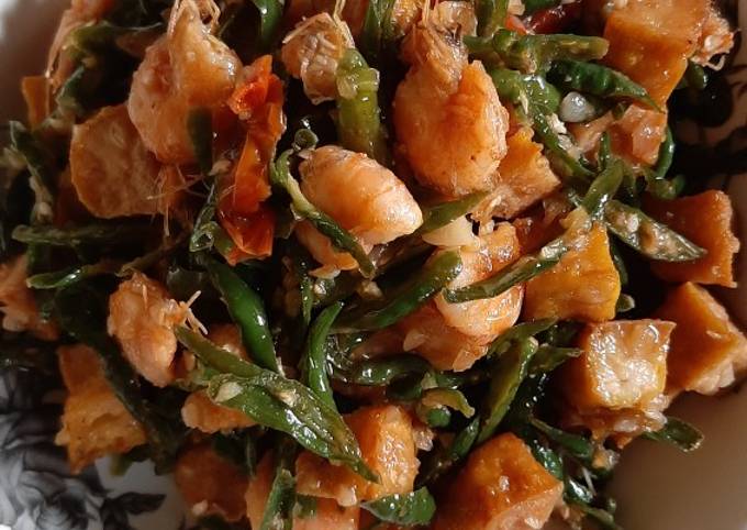 Resep Sambal Tahu Udang Cabe Hijau Teriris, Enak Banget