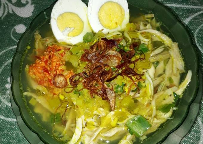 Soto lamongan sambel kemiri