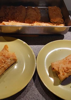 Gratinierte Eierpfannkuchen Rezepthauptbild