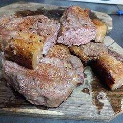 Porterhouse steak braai A picture of Porterhouse steak braai.