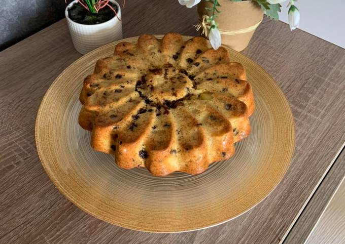 Gateau Light Pommes Et Pepites De Chocolat La Recette