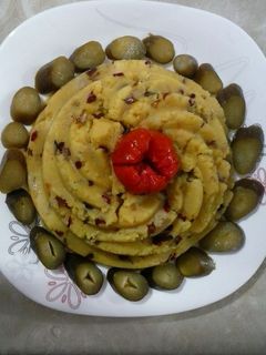 عکسی از دستور پوره سیب زمینی